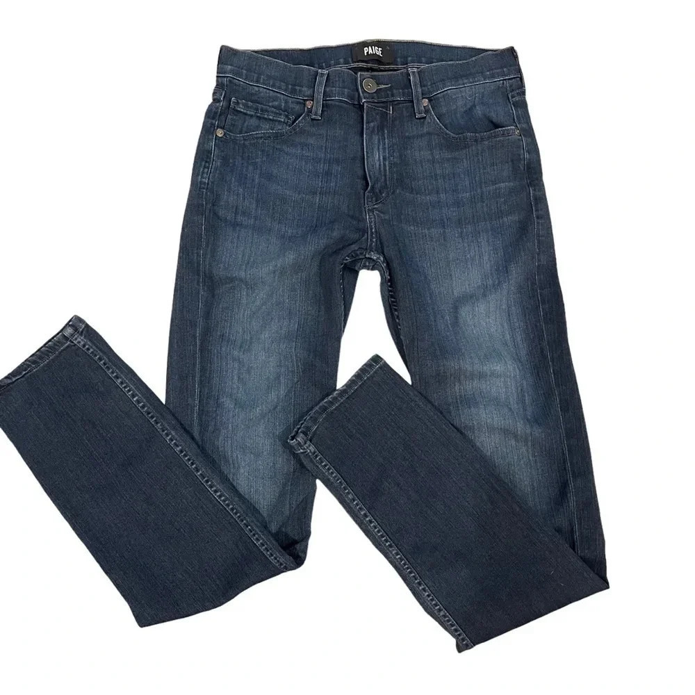 Paige Lennox dark wash jeans. Size 29, 30” inseam. - Picture 2 of 7